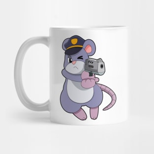 Mouse as Police officer with Police hat Mug